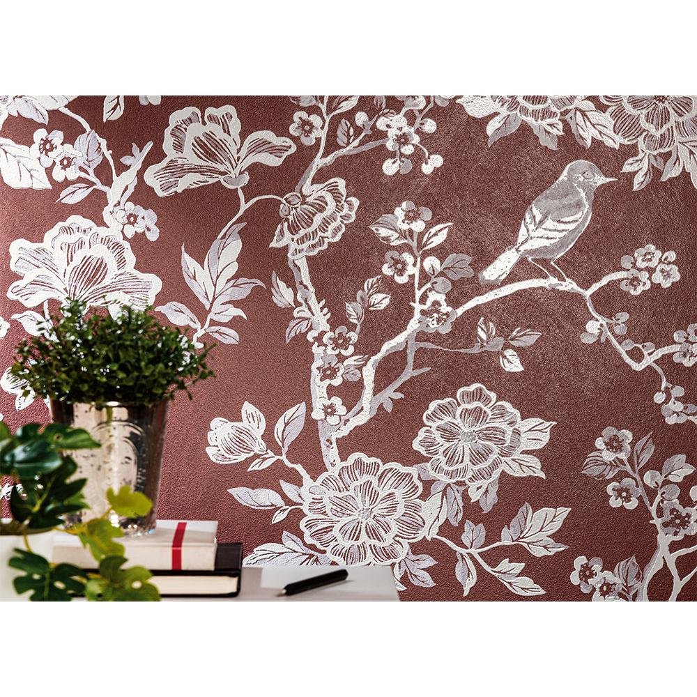 elegans klasszikus tapeta hatasu csempe szett piros viragos design dekor minimal furdoszoba haloszoba nappali falburkolat fali burkolat falburkolat klasszikus chromagic cir formavivendi lakberendezes piros.jpg